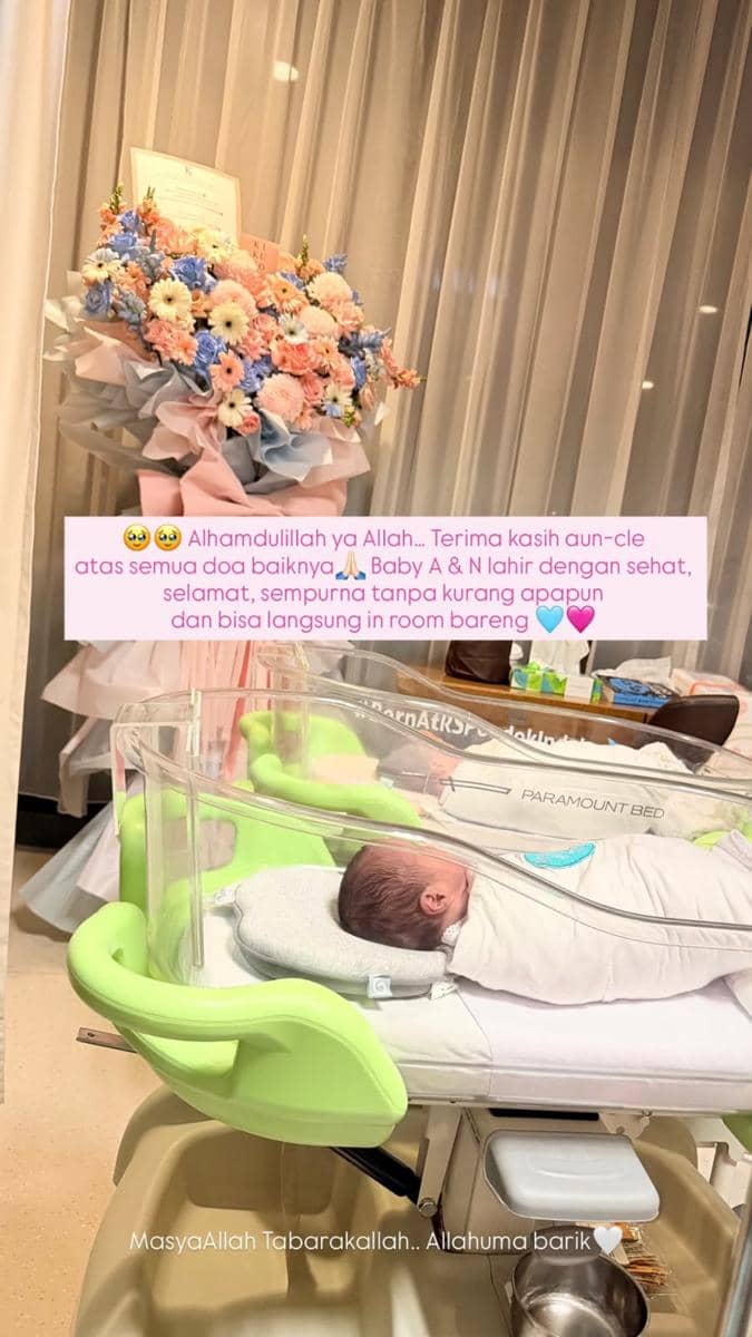Nanda Arsyinta Melahirkan Anak Kembar di Tanggal Cantik (instagram.com/nandaarsynt)