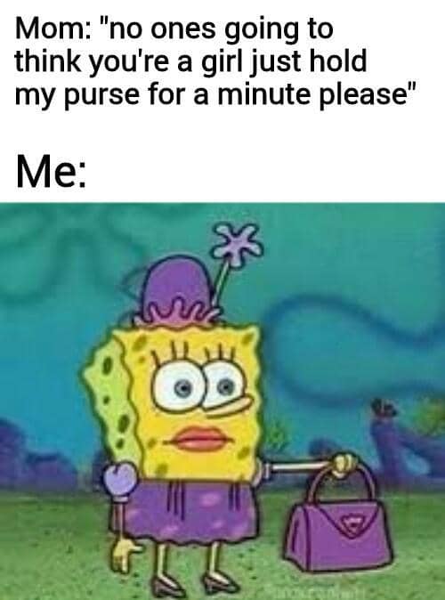 meme SpongeBob gadis menawan