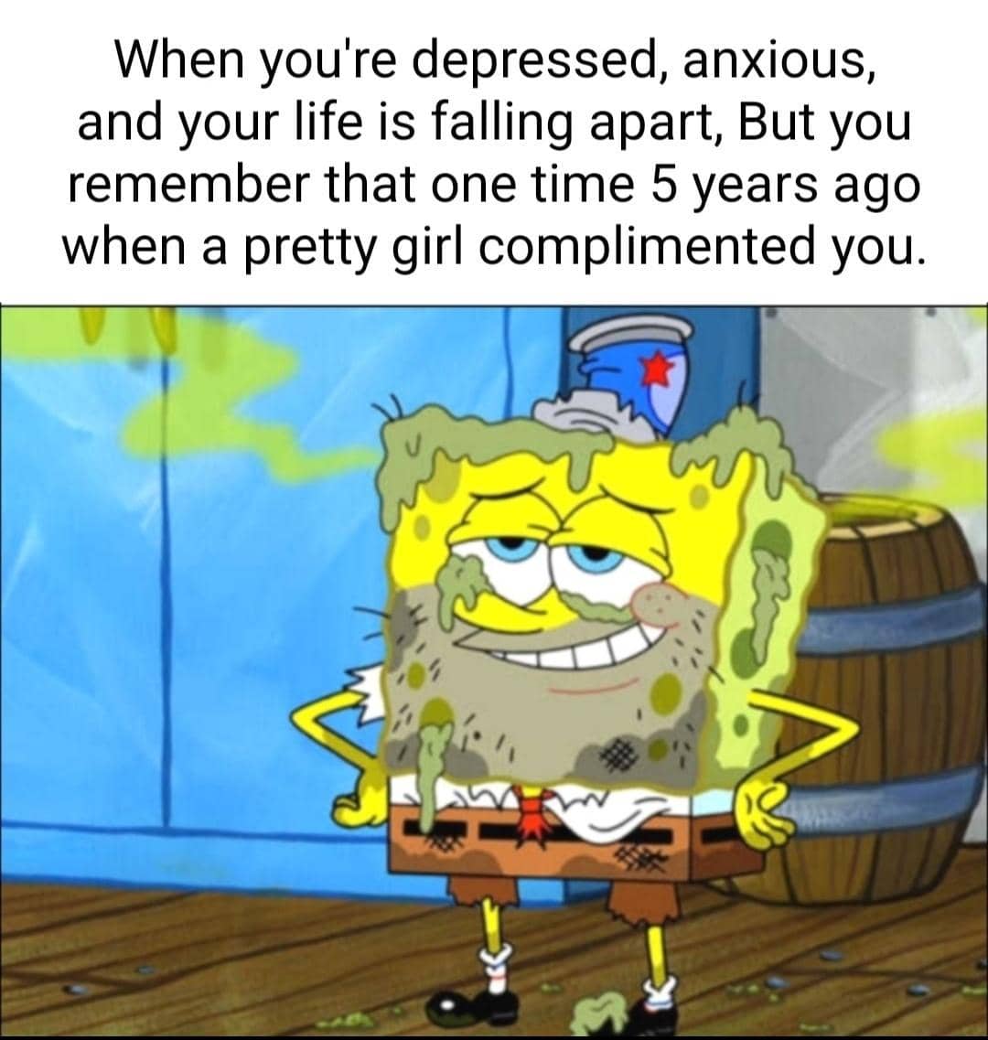 meme SpongeBob tentang pujian
