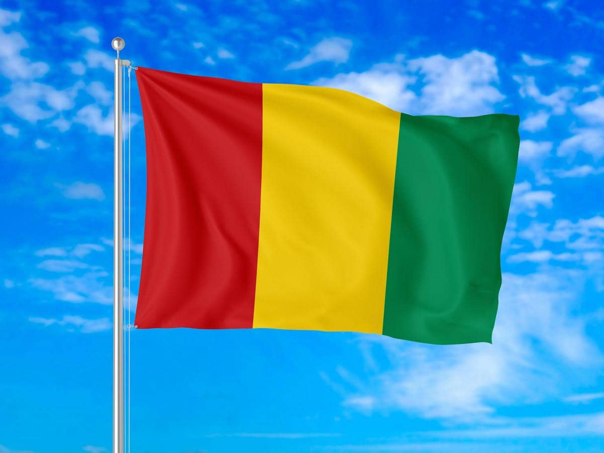 ilustrasi bendera Guinea
