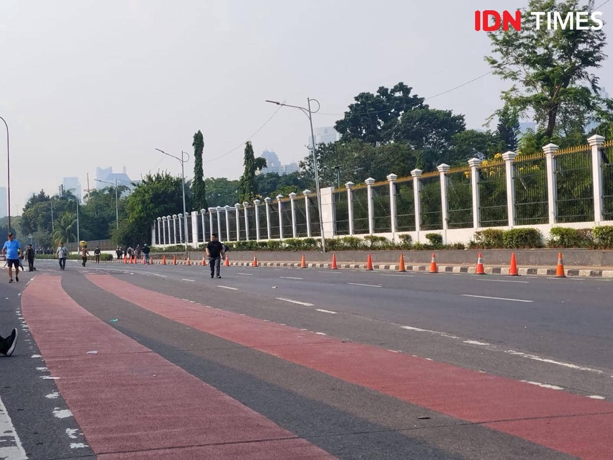 Jelang Demo, Polisi Sudah Tutup Jalan di Depan Gedung DPR