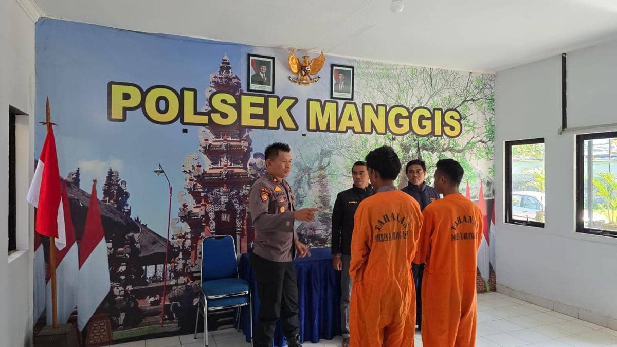 Dua Pria Jadi Tersangka Kasus Geber Motor Picu Keributan di Karangasem