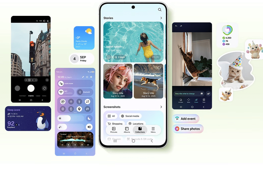 One UI 9 di Samsung Galaxy S26 FE