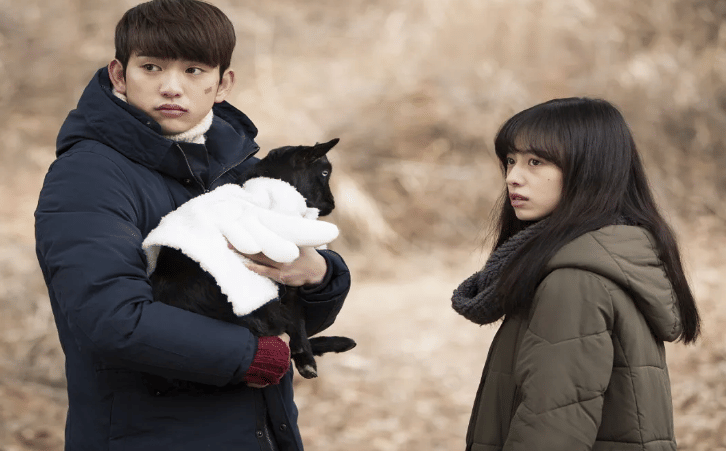 Park Jin Young dan Ji Woo di film A Stray Goat