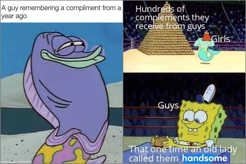 8 Meme SpongeBob tentang Pujian, Selalu Menjadi Memori Indah