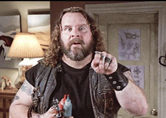 Tangkapan layar yang memuat potret Donald Gibb, sesuai keterangan gambar yang mencantumkan sumber IMDb.