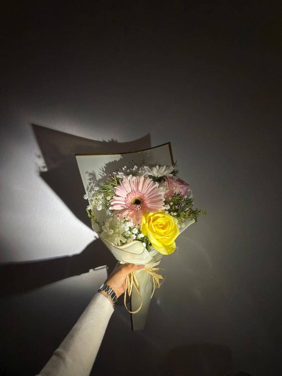 ilustrasi bouquet bunga