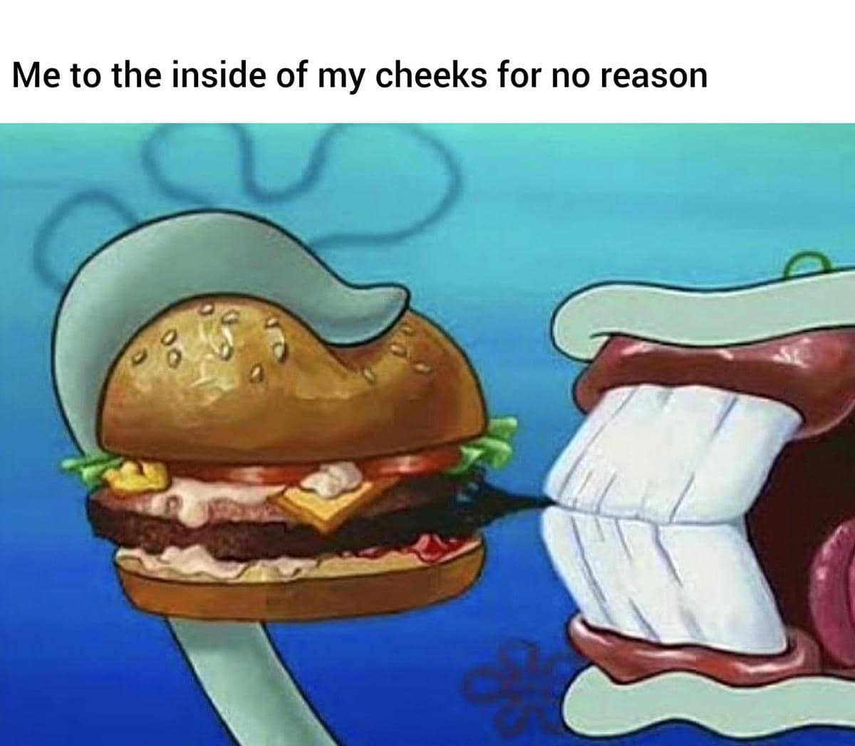 meme SpongeBob tentang momen paling dibenci