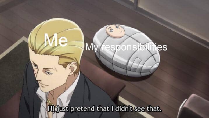 meme anime tentang tanggung jawab