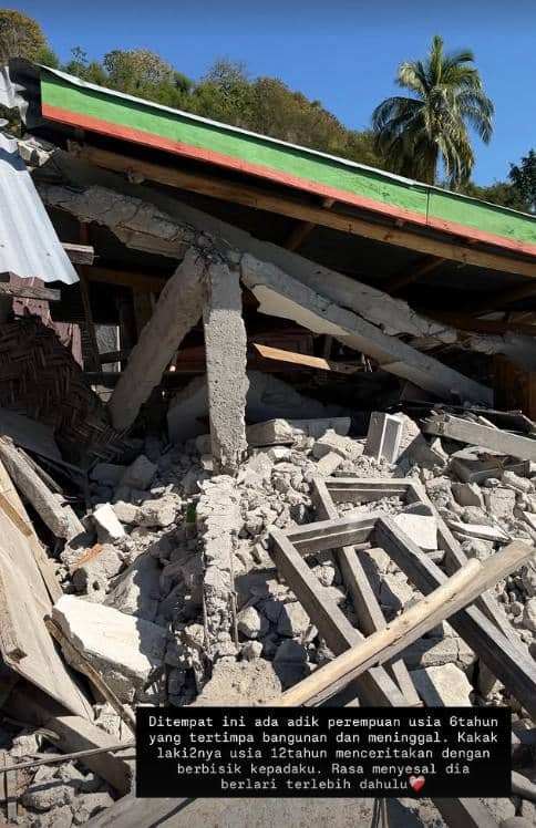 Zaskia Mecca Salurkan Bantuan untuk Korban Gempa di NTT (instagram.com/zaskiadyamecca)