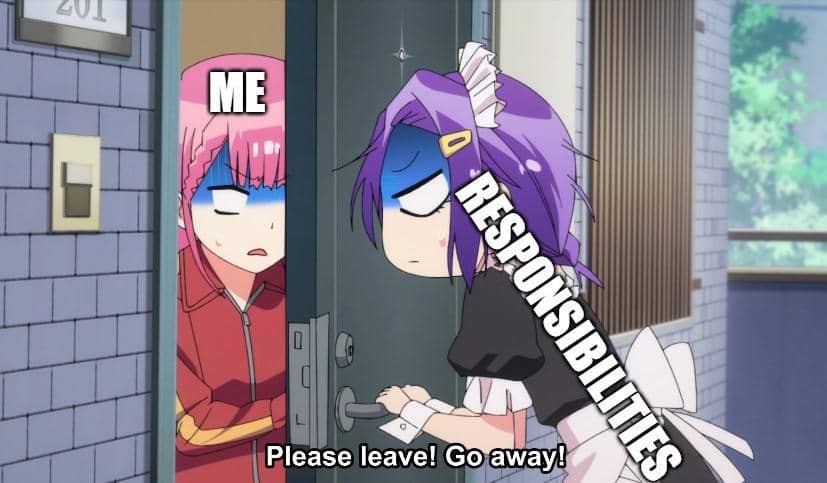 meme anime tentang tanggung jawab