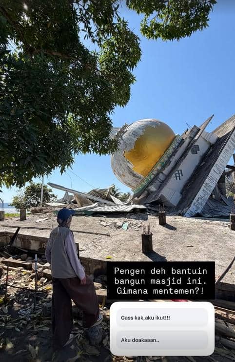 Zaskia Mecca Salurkan Bantuan untuk Korban Gempa di NTT (instagram.com/zaskiadyamecca)
