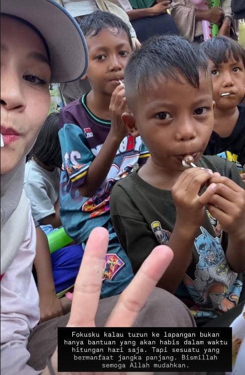 Zaskia Mecca Salurkan Bantuan untuk Korban Gempa di NTT (instagram.com/zaskiadyamecca)
