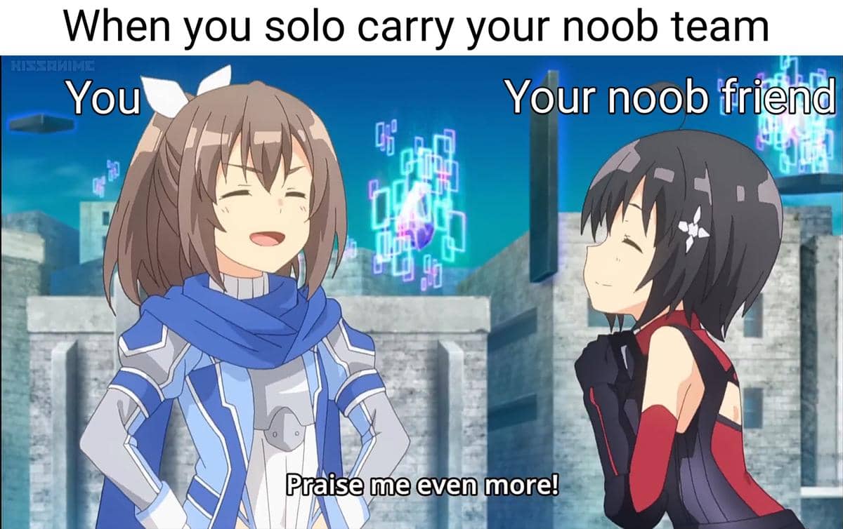 meme anime tentang online game
