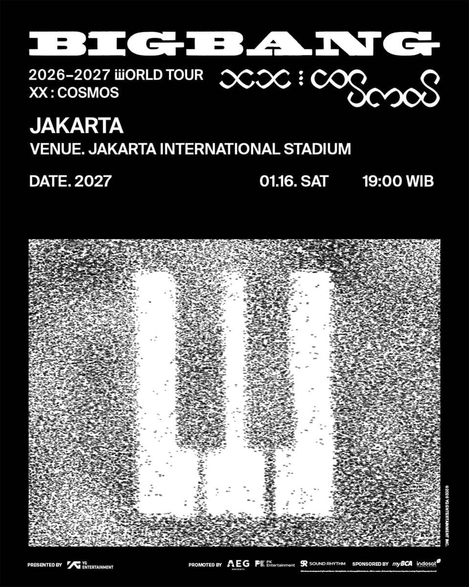 Poster konser BIGBANG di Jakarta 2027 (instagram.com/pkentertainment.id)