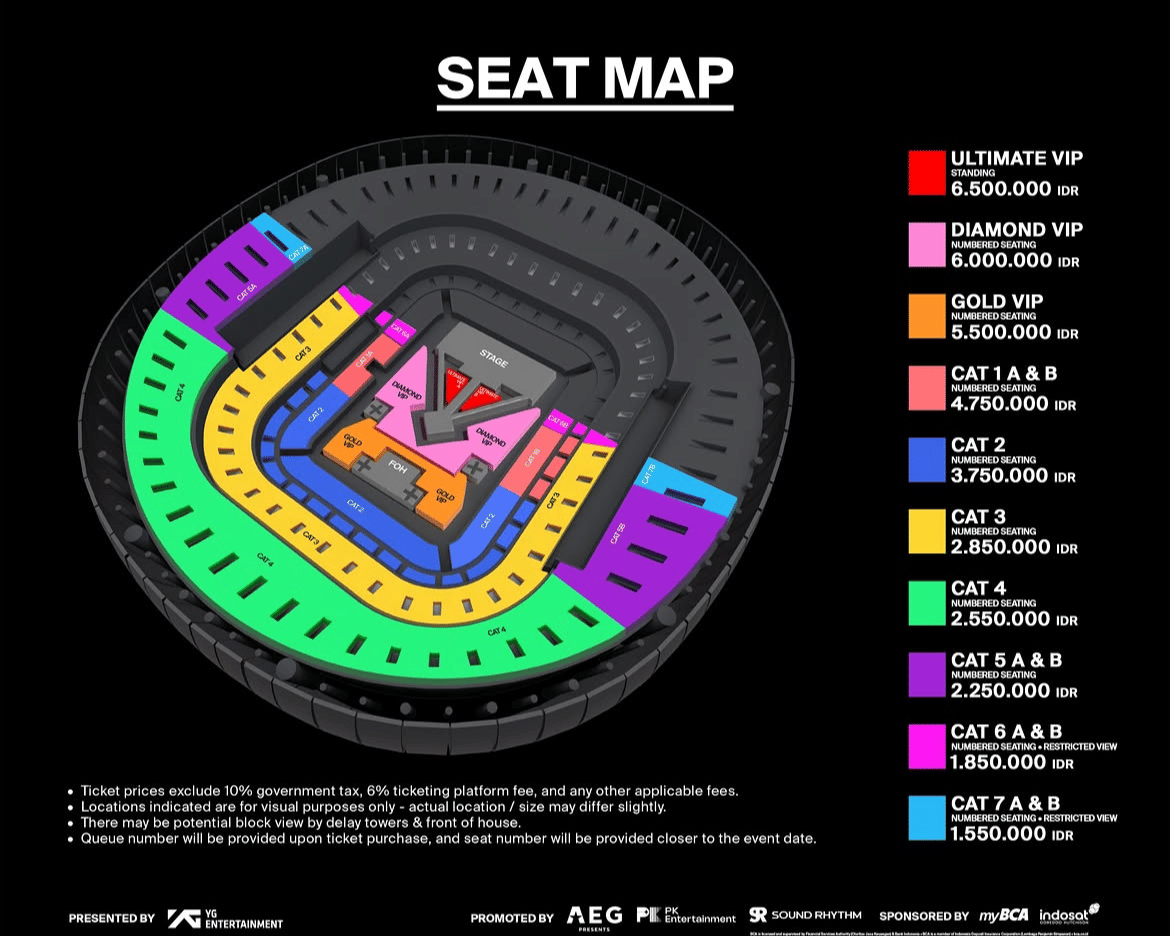 Daftar harga tiket konser BIGBANG Jakarta 2027 