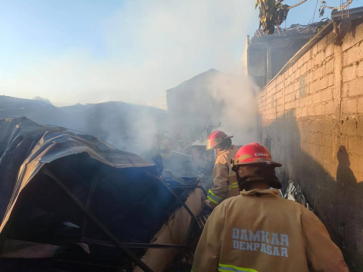 Kebakaran Kos di Denpasar Menghanguskan Seorang Lansia