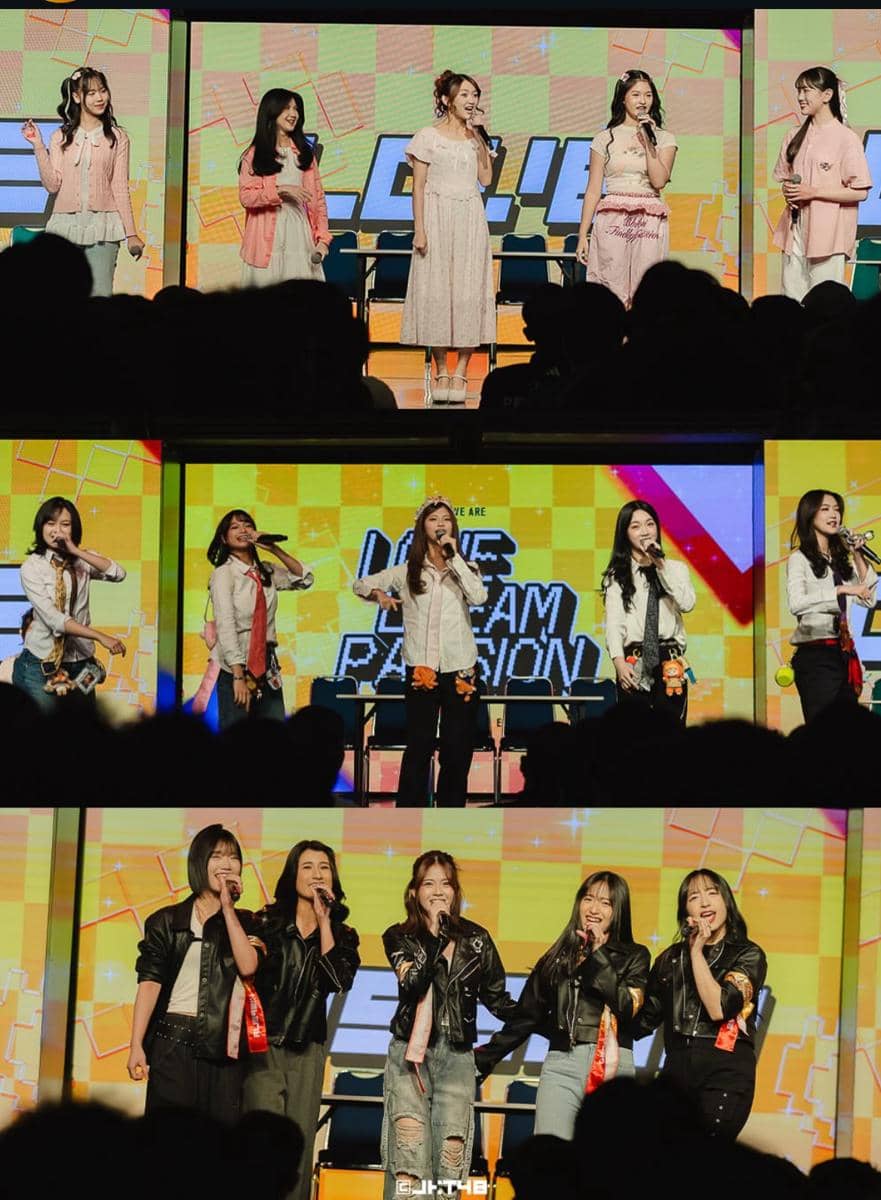 Unggahan visual dari akun Instagram resmi JKT48 yang berkaitan dengan aktivitas grup idola JKT48 di media sosial.