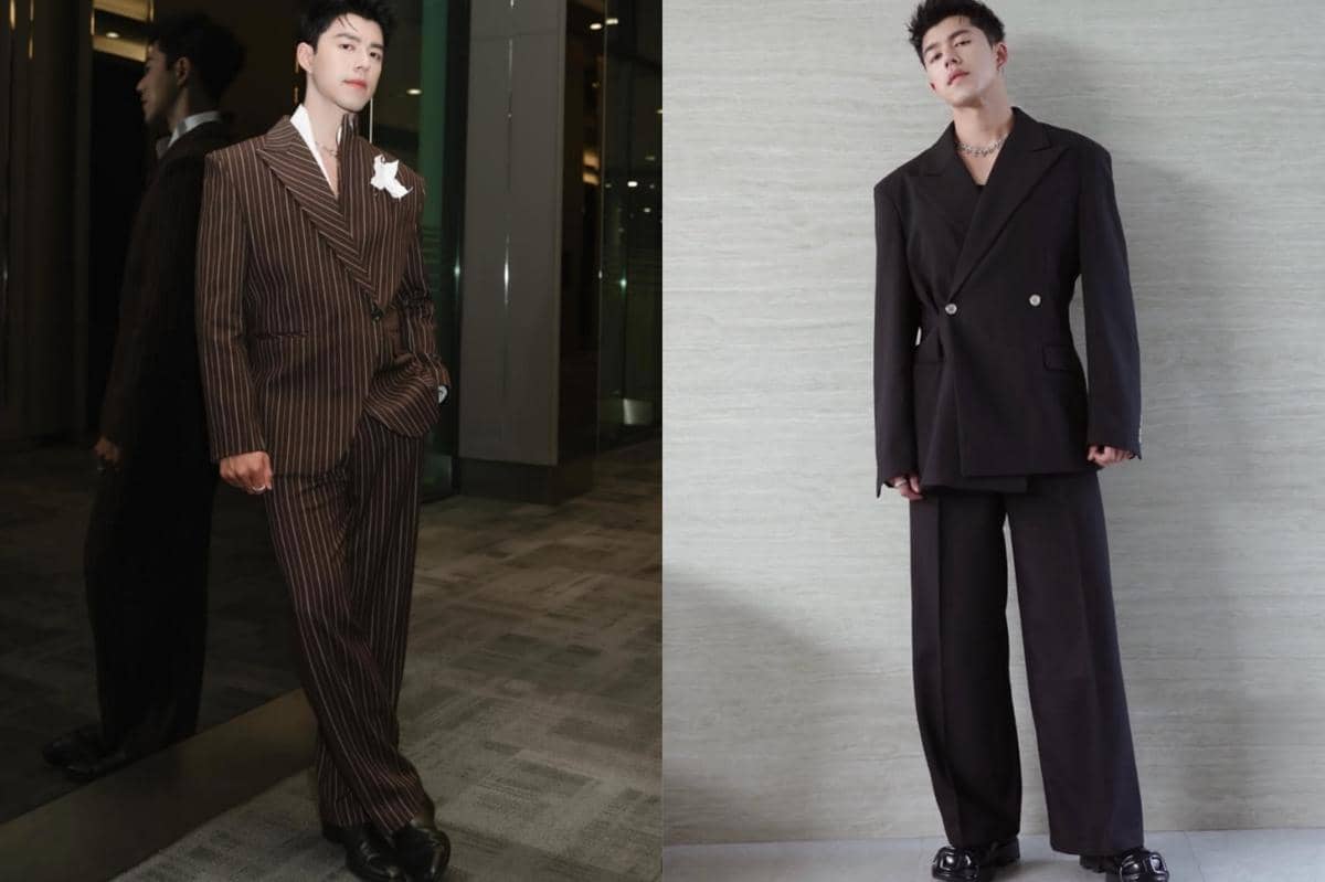 7 Inspirasi Outfit Formal ala Nine Naphat, Tampil Berkelas!