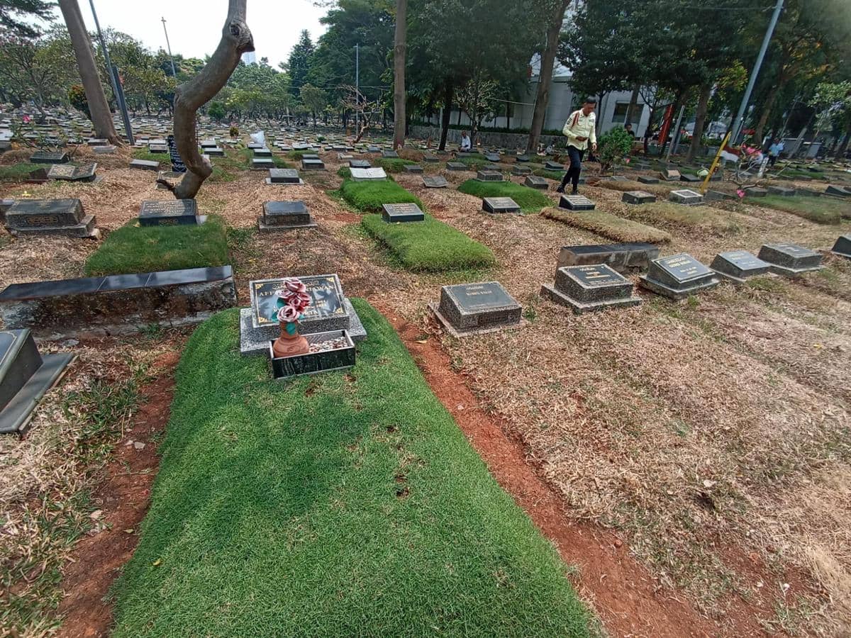 Makam Affan Kurniawan di TPU Karet Bivak, Jumat (28/8/2026).