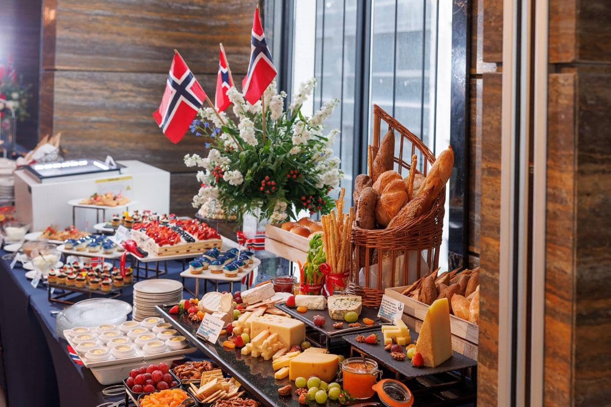 ilustrasi gastronomi di Norwegia
