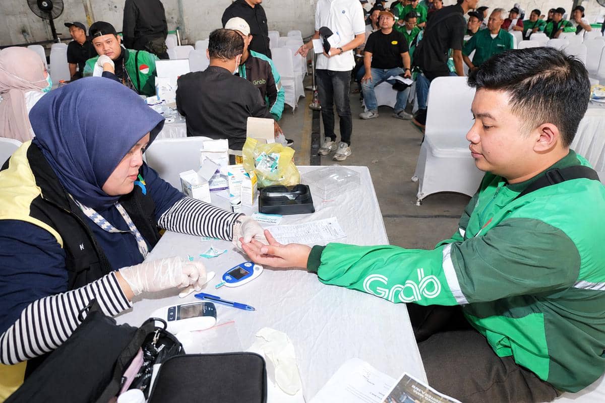 Kolaborasi dengan Kemenkes, Mitra Grab Ikut Cek Kesehatan Gratis (Dok. Grab)