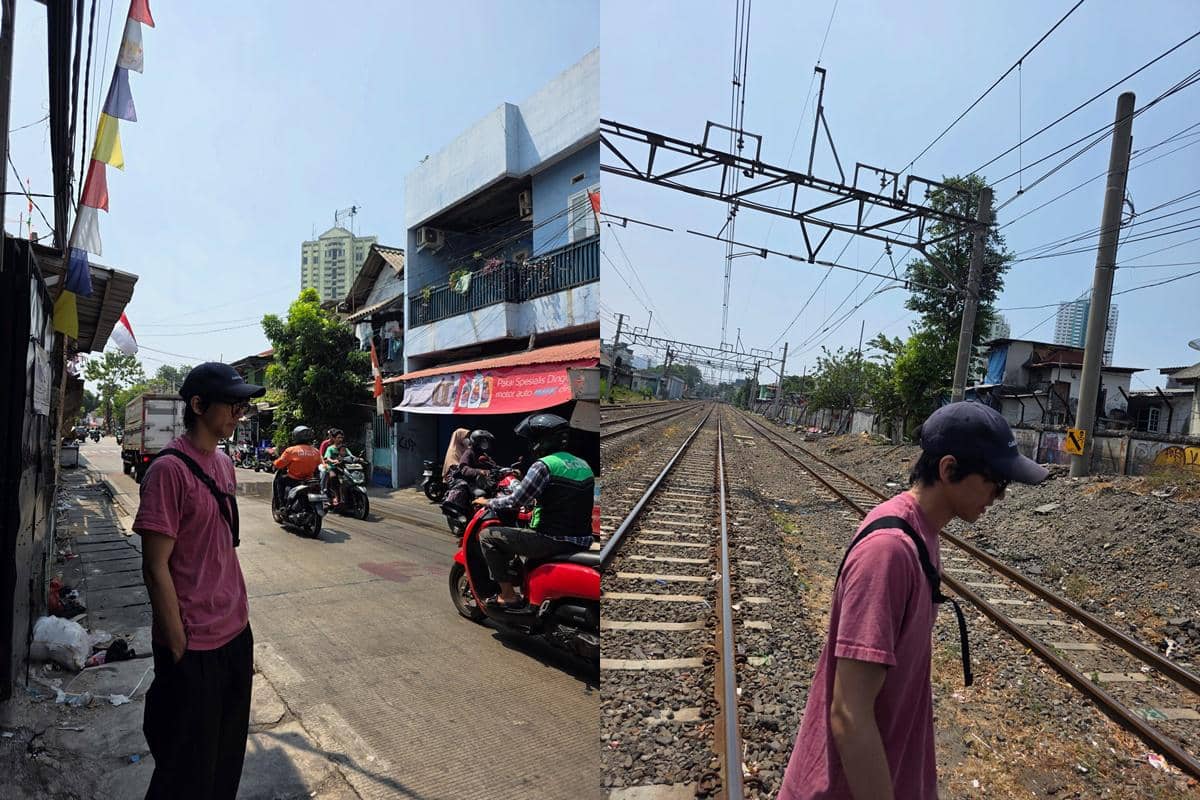 Lee Seung Yoon Melokal di Jakarta Abis LaLaLa Fest, Foto Pas Nyebrang Rel