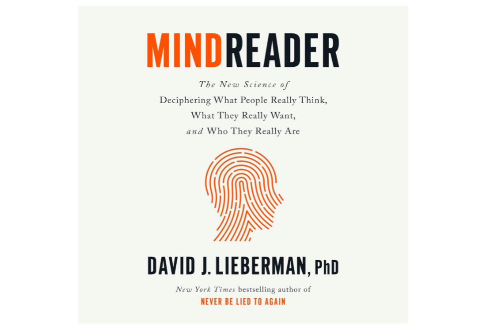 Sampul buku berjudul Mindreader dalam tampilan produk di situs Amazon.com, dengan judul terlihat pada bagian depan.