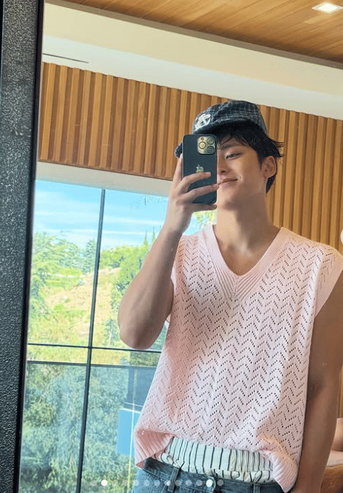 potret Mingyu SEVENTEEN