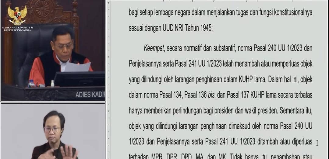 Adies Kadir, Mahkamah Konstitusi