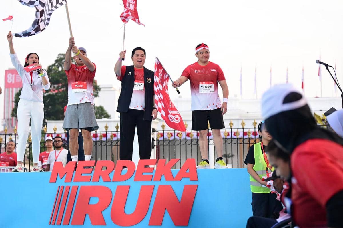 Menpora, Seskab, hingga Atlet Ramaikan Merdeka Run 2026