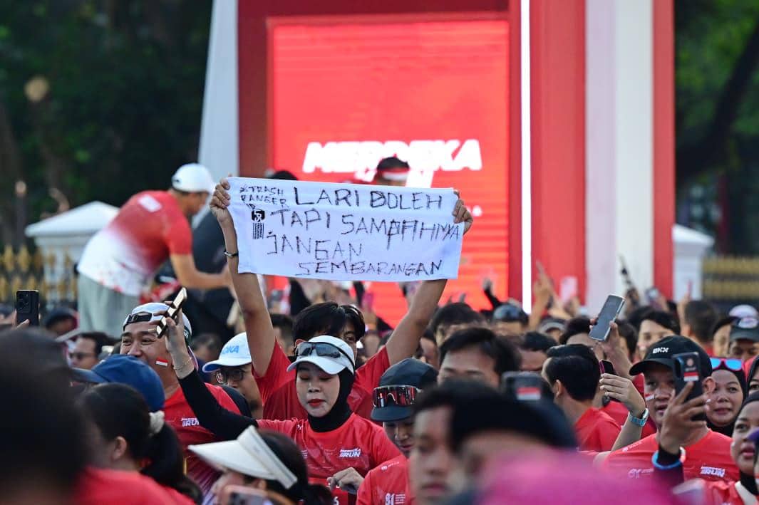 Sekretaris Kabinet, Teddy Indra Wijaya, hadir dalam flag off Merdeka Run 2026 (dok.Biro Pers, Media, dan Informasi Sekretariat Presiden)