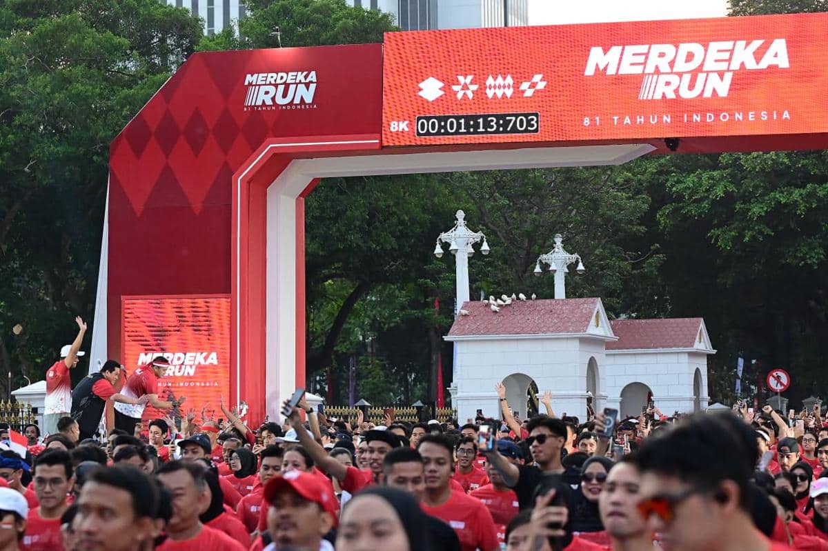 Sekretaris Kabinet, Teddy Indra Wijaya, hadir dalam flag off Merdeka Run 2026 (dok.Biro Pers, Media, dan Informasi Sekretariat Presiden)