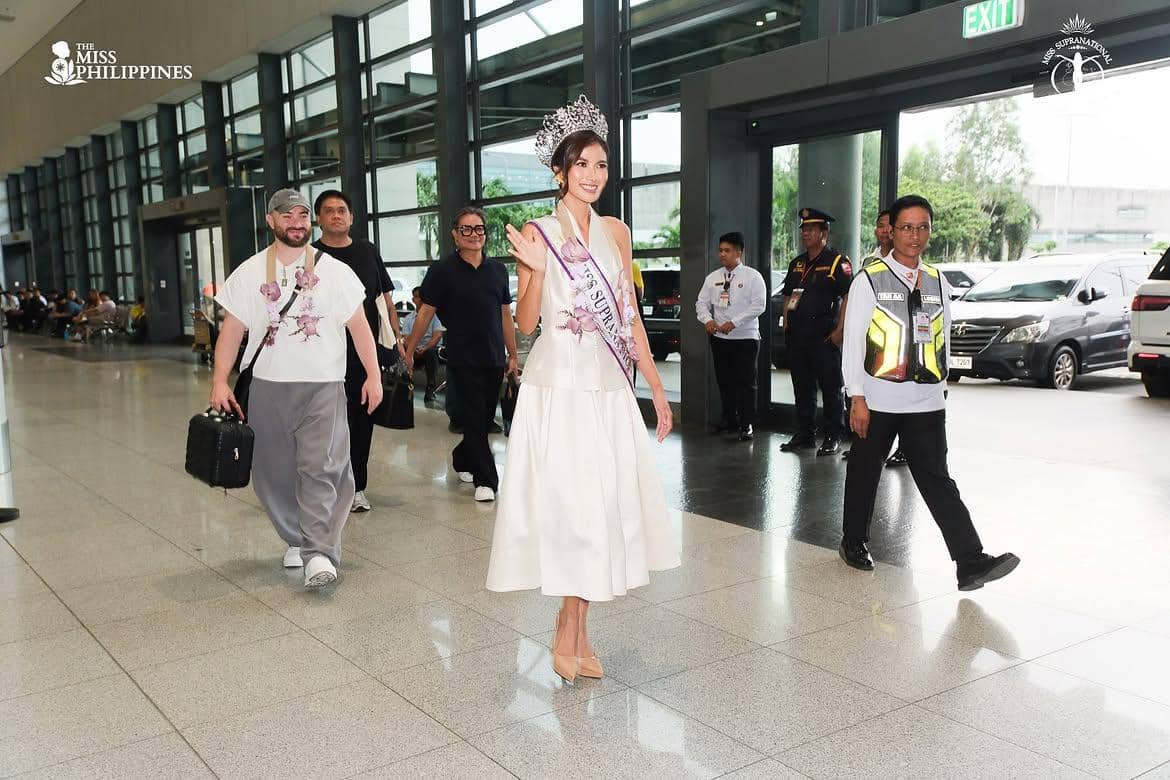 7 Potret Penyambutan Kepulangan Miss Supranational 2026 ke Filipina