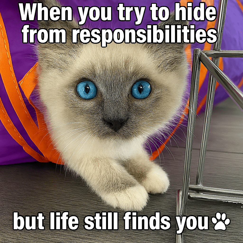 meme kucing tentang tanggung jawab