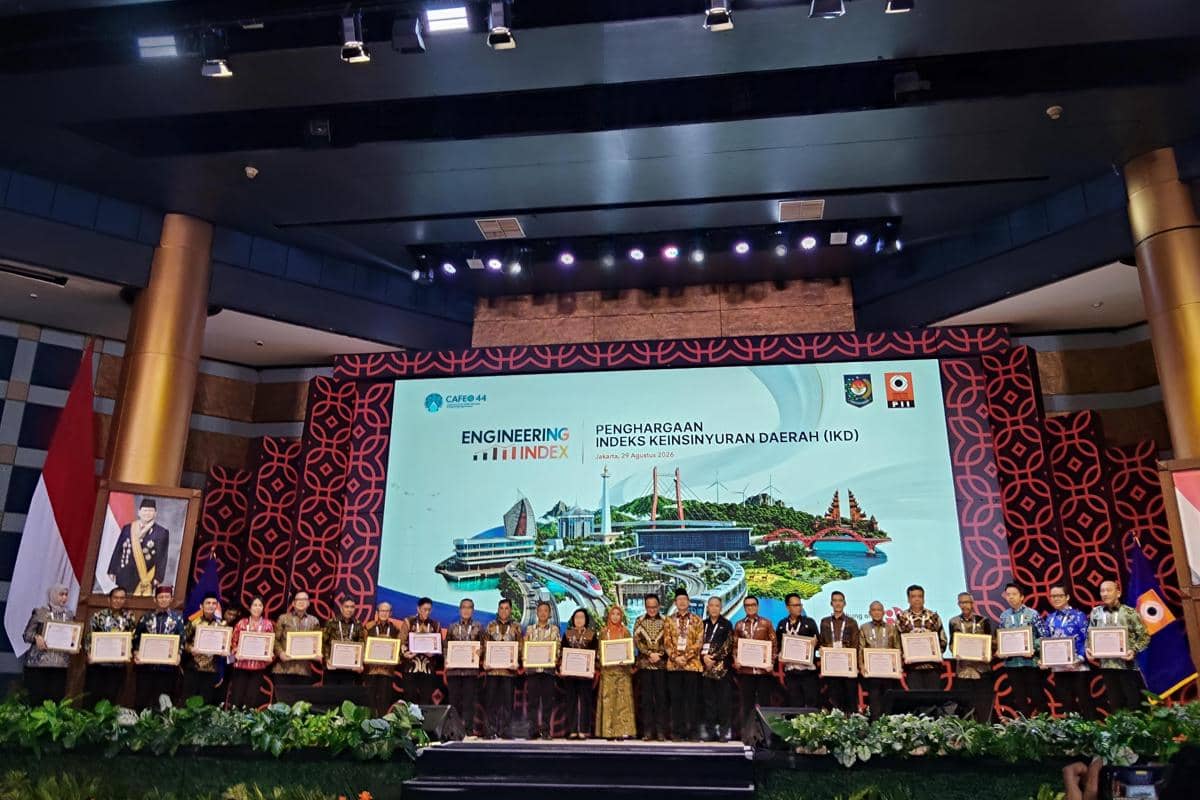 Suasana Penganugerahan Indeks Keinsinyuran Daerah Tahun 2026 yang berlangsung di Jakarta pada 30 Agustus.