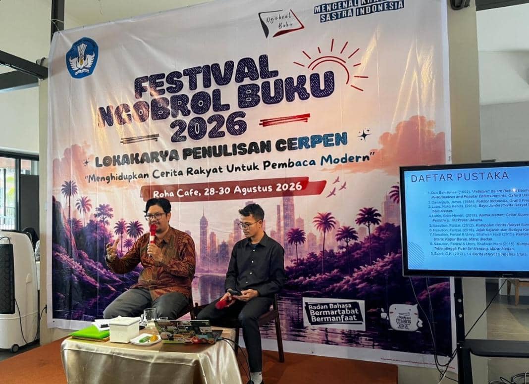 Festival Ngobrol Buku 2026 Hidupkan Cerita Rakyat Sumut Lewat Cerpen