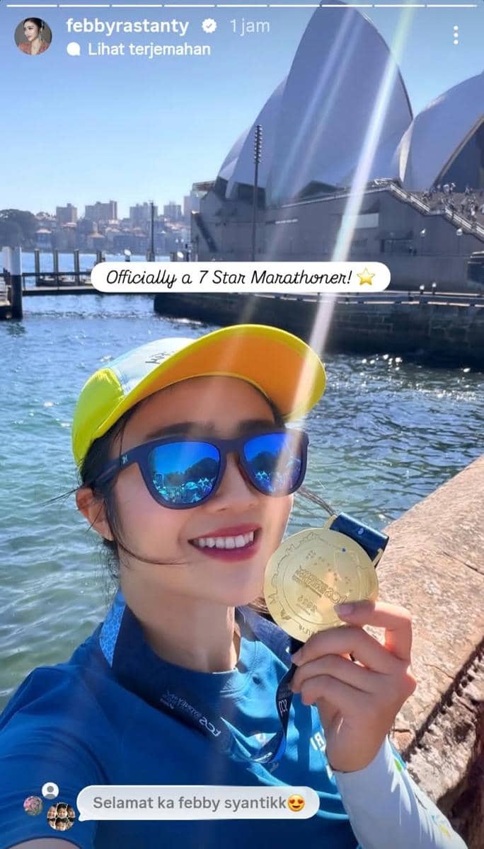Febby Rastanty ikut Sydney Marathon 2026