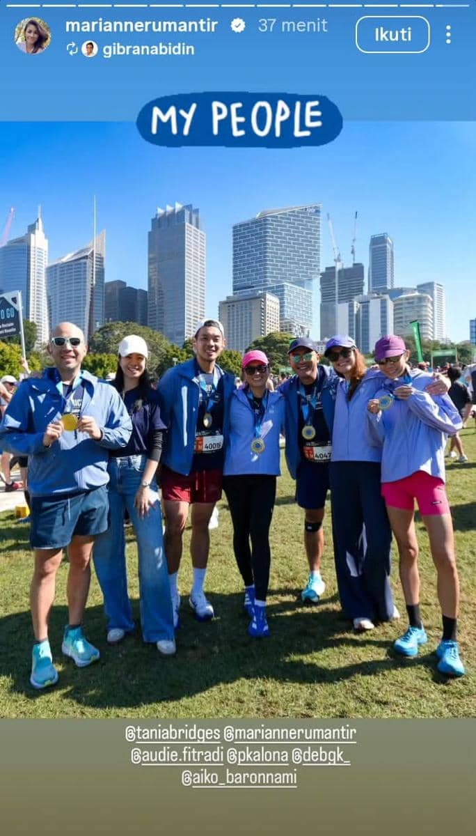 Marianne Rumantir ikut Sydney Marathon 2026