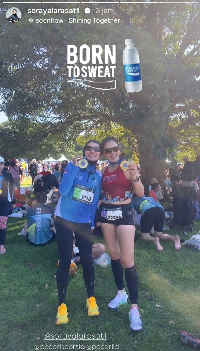 Soraya Larasati ikut Sydney Marathon 2026 