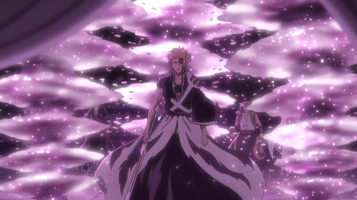 Ichigo Kurosaki dengan ekspresi serius dalam Bleach TYBW Part 4, terkait rencananya mengorbankan diri menjadi Soul King.