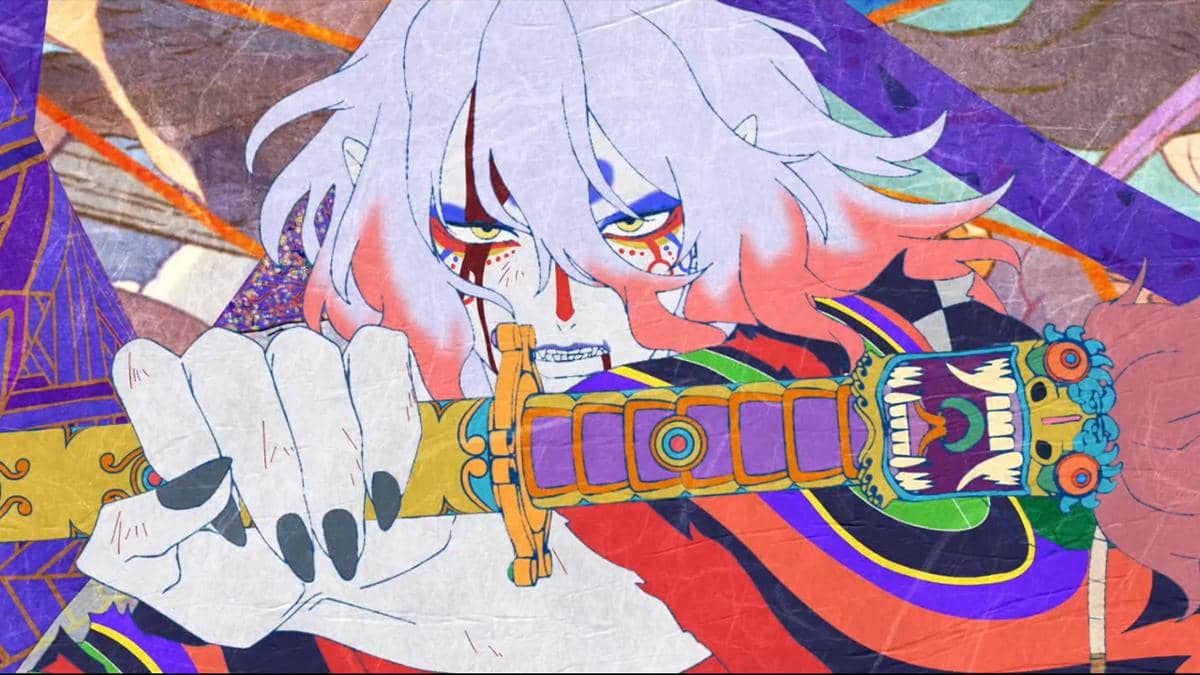 Potongan adegan dari film anime Mononoke The Movie: Chapter Ⅲ - The Curse of the Serpent produksi Netflix.