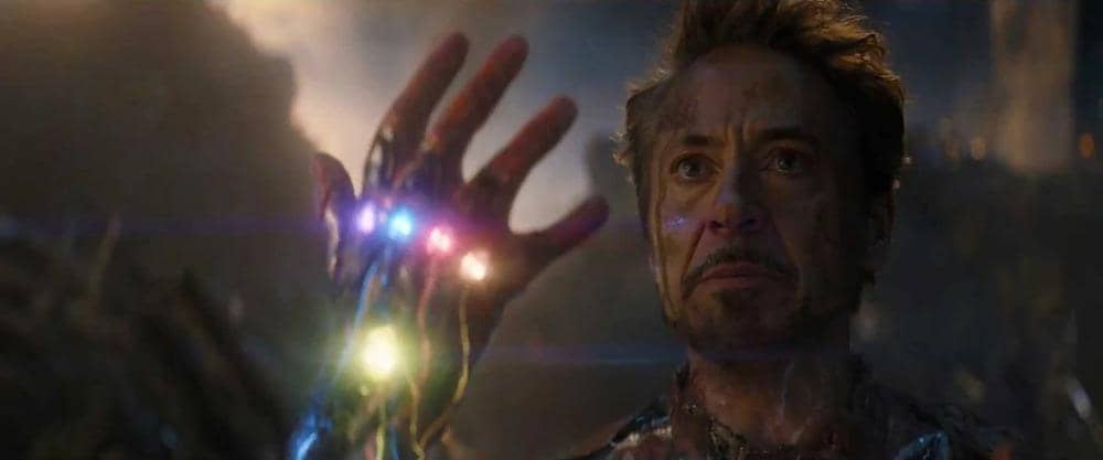 Cuplikan adegan dari film Avengers: Endgame karya Marvel Studios dalam materi promosi resmi film tersebut.
