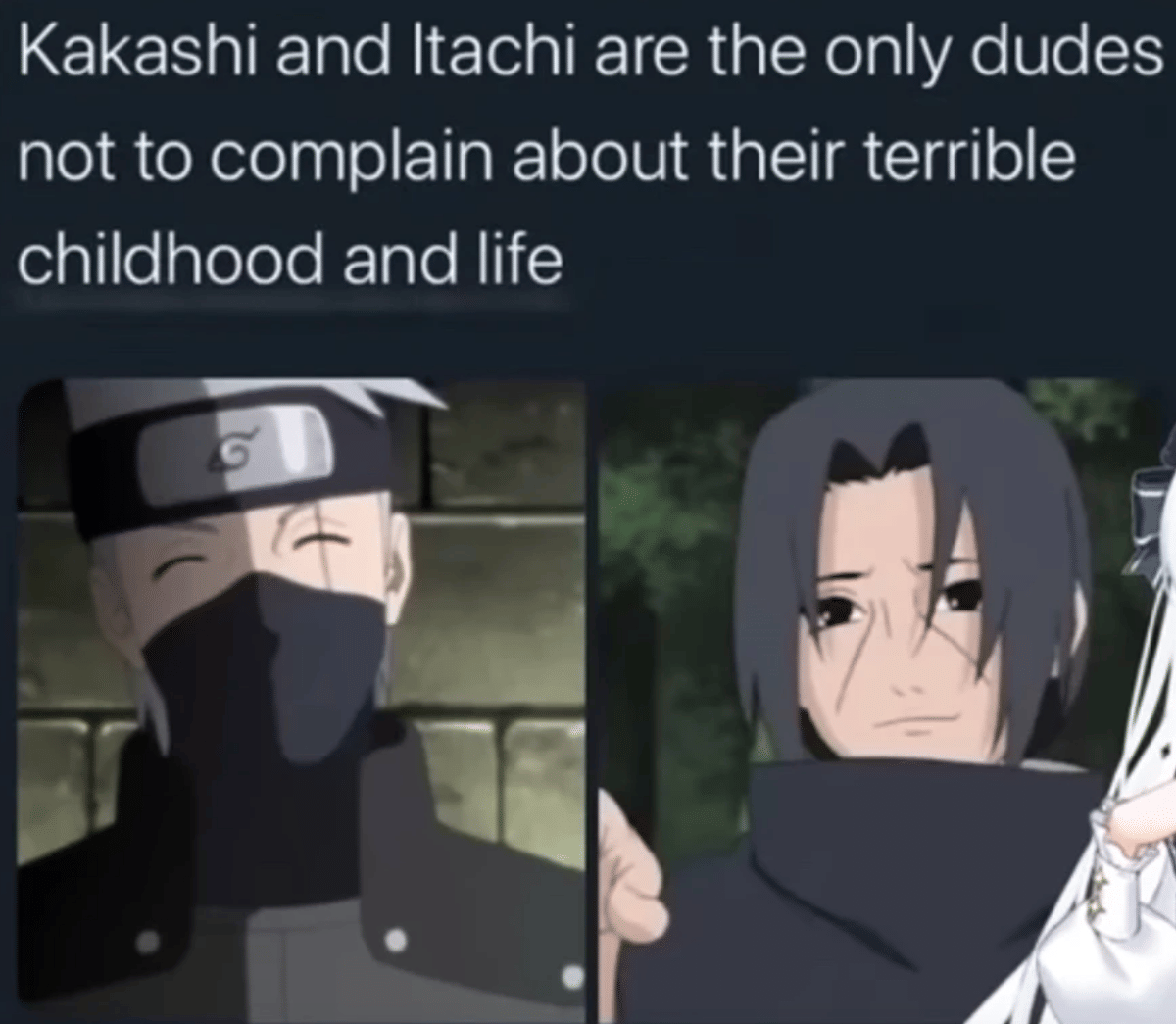 meme Naruto tentang masa kecil