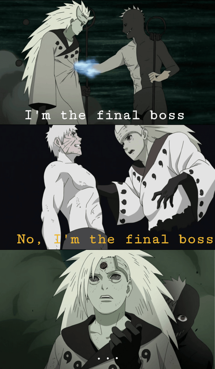 meme Naruto tentang bos