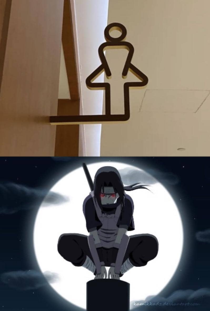 meme Naruto tentang toilet