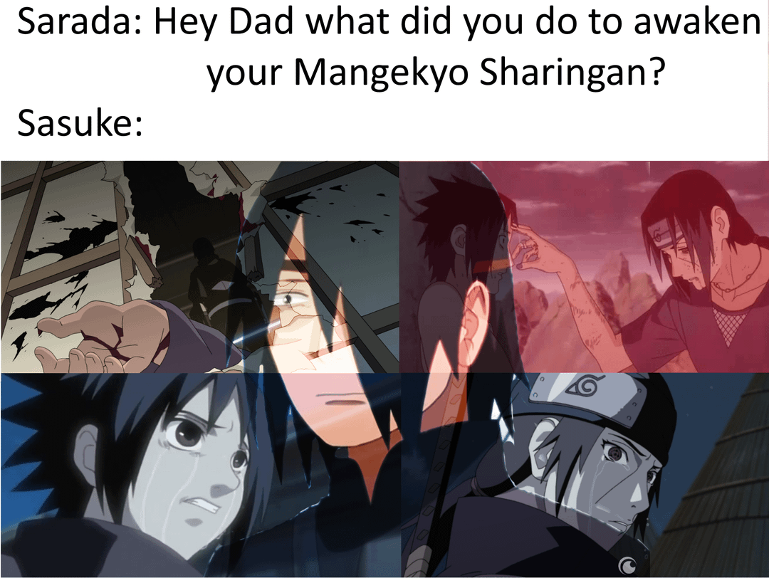 8 Meme Naruto tentang Trauma, Cara Cepat Bangkitkan Mangekyō