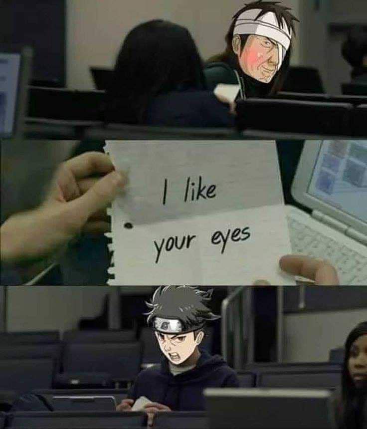 meme Naruto tentang tersenyum