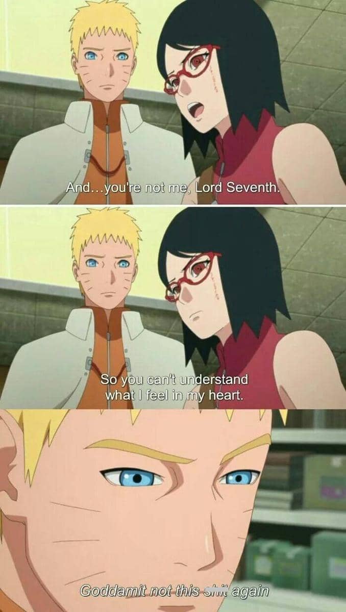 meme Naruto tentang trauma