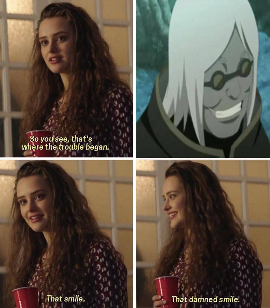 meme Naruto tentang tersenyum